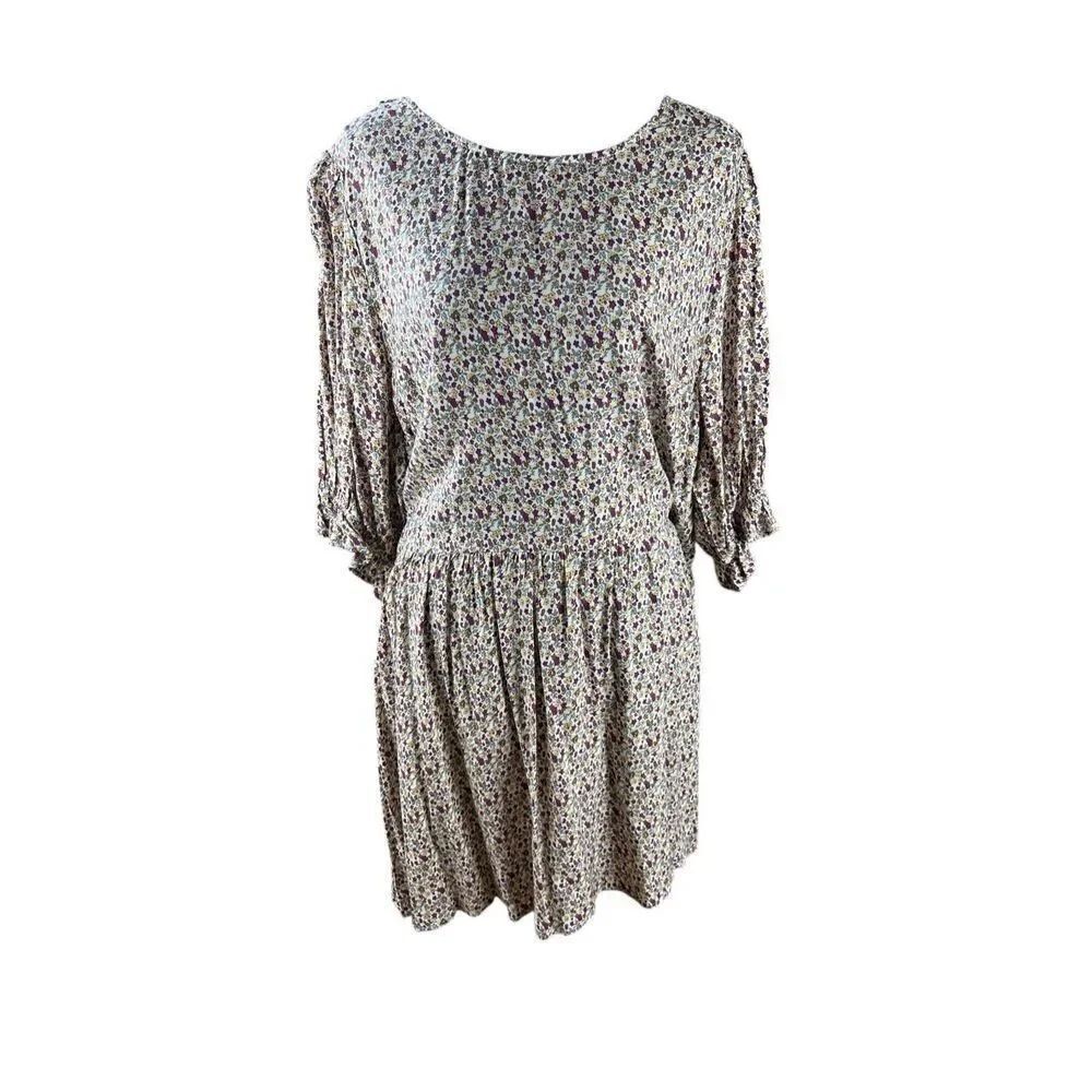 Natural Life Floral ditzy Print Women's Dress L/XL cottagecore career